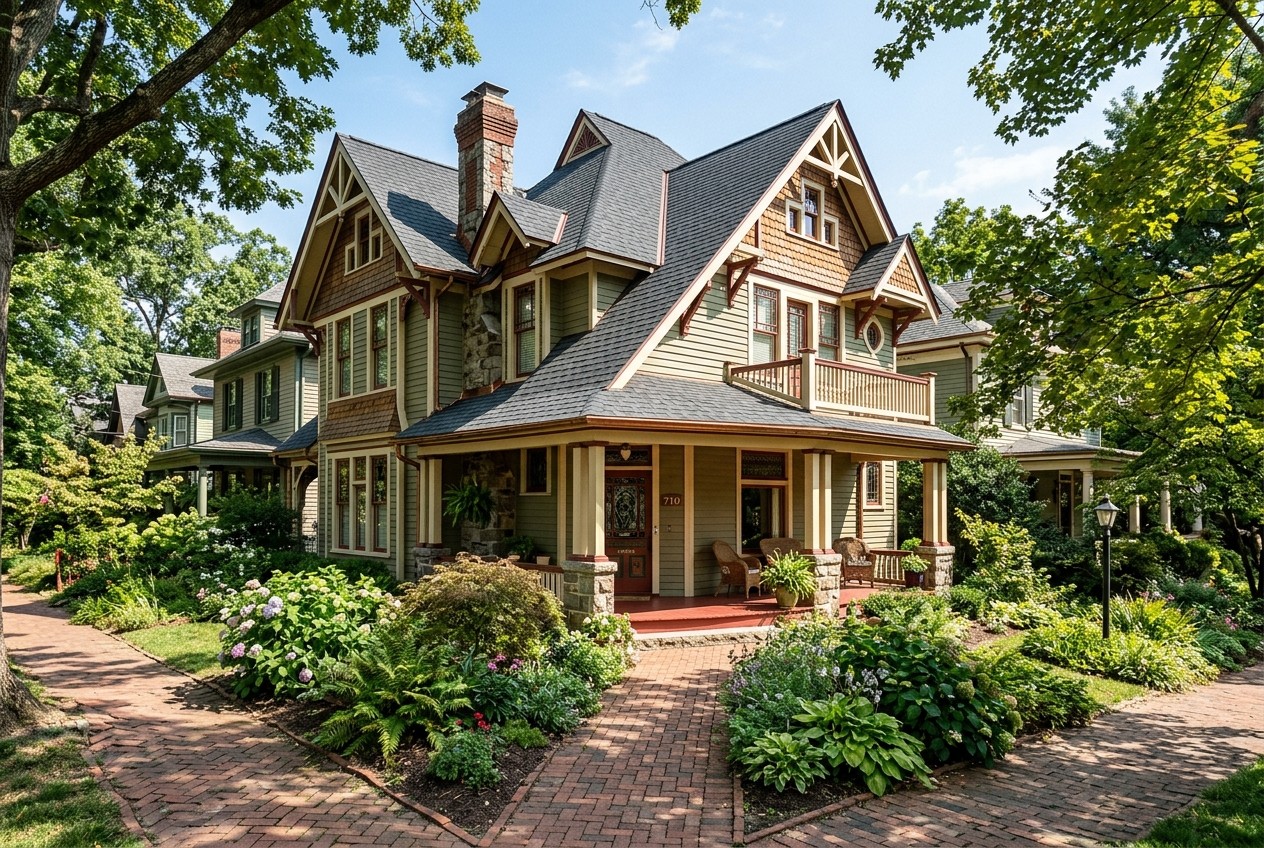Historic craftsman home roof installation in Mount Rainier MD