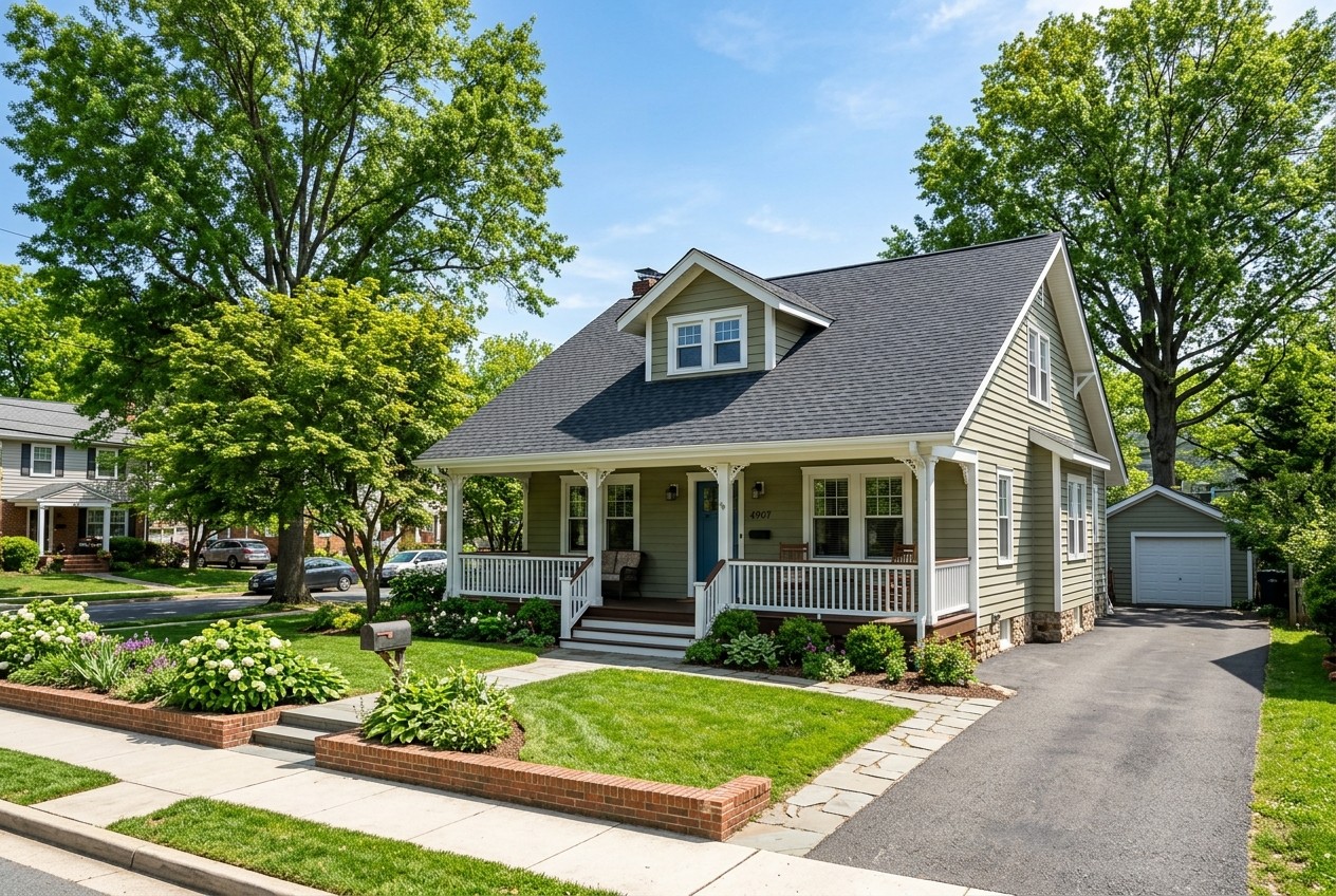 Architectural shingle roofing project in Chillum, Maryland